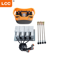 Télécommande radio industrielle sans fil pour grue de camion, hydraulique, 4 leviers, étanche IP65, CE FCC, proportionnelle, 12V 24V, 100m