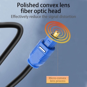 Nuevo Modelo de Cable Toslink de Cobre Desnudo Chapado en Oro de 24K de 3 pies y 10 pies, Cable de Audio Óptico Digital con Revestimiento de PVC para Cine en Casa y Televisión - Product Image 3