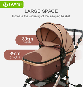 Sang trọng 3-in-1 Xe đẩy em bé nhỏ gọn gấp Toddler pram và passeggino của em bé thoải mái đầu tiên - Product Image 6