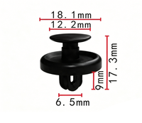 10937 Nouveaux rivets de carrosserie automobile et attaches en plastique POM à fixation par poussée, provenant d'une usine chinoise