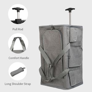 Nuevo diseño de viaje extraíble aerolínea mochila portátil cómoda transpirable Trolley Case Cat Puppy Pet Carriers Dog Carry Bags - Product Image 3