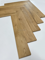 Revêtement de sol en chêne blanc européen huilé naturel parquet en bois d'ingénierie en chêne à chevrons