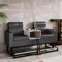 Chaise de canapé de loisirs en métal de vente chaude pour le billard et le billard appropriés à regarder la chaise de joueurs avec 2 sièges et 3 sièges