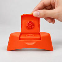 Bouchon distributeur en plastique à clapet avec couvercle de valve en silicone, couvercle à clipser en plastique, bouchon à vis à clapet pour bouteille de miel à presser