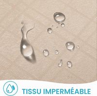 Rideau d'extérieur imperméable, protection UV, isolation thermique avec perforations, adapté aux jardins, patios, pergolas