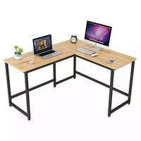 Bureau d'ordinateur d'angle moderne et minimaliste, bureau d'angle en forme de L, bureau d'ordinateur de bureau en forme de L