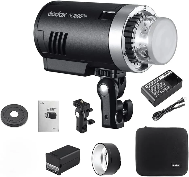 Godox AD300Pro 300Ws Outdoor Flash Strobe TTL HSS 2.4G Wireless Portable Studio Speedlite for Sony Canon Nikon Fuji Olympus