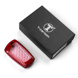 Оптовая продажа, чехол для автомобильных ключей из углеродного волокна, защитный чехол из натурального углеродного волокна BMW1 2 3 4 5 6 7 серий, аксессуары для салона автомобиля - Product Image 6