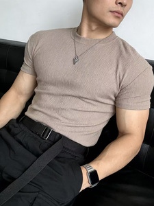 Camiseta Deportiva de Microfibra para Hombre, Cuello Redondo, Diseño Nuevo, Calidad de Lujo, Material Personalizado, Talla Grande - Product Image 5