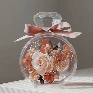 Rosa Preservada con Tacto Real, Flor Colorida Eterna e Inmortal en Botella de Perfume, para Acción de Gracias, Graduación, Navidad, San Valentín - Product Image 1