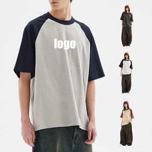 Camiseta de alta calidad 100% algodón para hombre, venta al por mayor, personalizada con impresión de logotipo, 300 gsm, lisa, con cuello redondo, para hombre. - Product Image 3