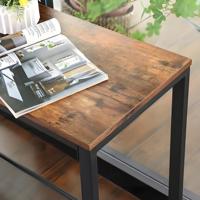Table console rétro en métal et MDF pour couloir, entrée, salon, hôtel – Meuble d'assemblage durable en métal, facile à monter