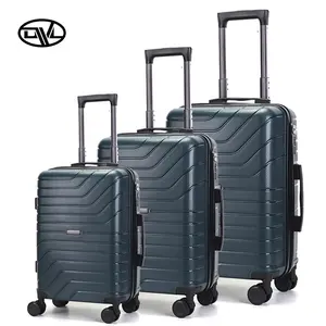 Dongguan Manufacturer Matching Color Parts Valise Maletas Trolley Case PP Injection Hard Shell Suitcase Luggage Sets