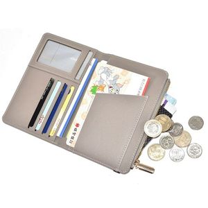 Floral Embroidery PU Leather <b>Wallet</b> Multi-Card <b>Holder</b> with Zipper Pocket Slim Bifold Purse for Women ID Window & Elastic Stra - Product Image 5