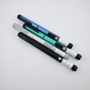 Durable Reusable Packaging Component Metal Body Rubber Stopper Custom Logo Injection <b>Pen</b> Shell <b>Refillable</b> <b>Pen</b> Housing - Product Image 1