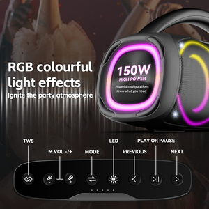 Nuevo Altavoz <span class=keywords><strong>Bluetooth</strong></span> para Fiestas con Radio FM USB, Bajos Potentes, Luces RGB, Reproductor de Música para Actividades Familiares, Altavoz de Karaoke Económico - Product Image 5