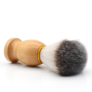 <span class=keywords><strong>Brosse</strong></span> à raser en bois avec poils synthétiques imitation poils de blaireau, <span class=keywords><strong>brosse</strong></span> à <span class=keywords><strong>barbe</strong></span> pour homme avec manche en bois, <span class=keywords><strong>brosse</strong></span> de barbier pour crème à raser humide - Product Image 2