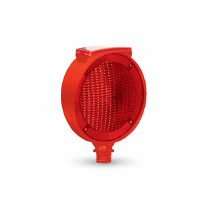 Luces de jardín rojas intermitentes solares redondas de doble cara para decoración al aire libre hechas en Turquía - Product Image 2