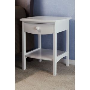 Table d'appoint DB Claire finition blanche pour meubles de chambre à coucher - Product Image 4