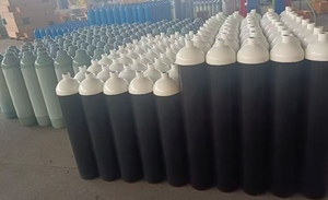 Cilindro de Gas Personalizado de Fábrica de 5L 10L 15L sin Costuras para O2 CO2 N2 H2 C2H2 Helio Argón con Válvula QF-7D2 para Bangladesh - Product Image 3