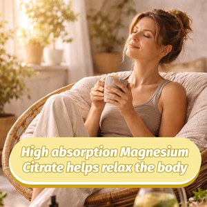 Gummies de citrate de magnésium à faible MOQ favorisant la relaxation musculaire, la santé cardiaque, nerveuse et osseuse, saveur baies mélangées avec d'autres ingrédients naturels - Product Image 4