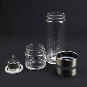 <span class=keywords><strong>Tea</strong></span> Maker Copos Frascos De Vácuo Garrafa térmica Parede Dupla LFGB Infusor De Vidro Separação Garrafa De Água