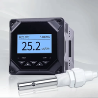 Conductimètre en ligne industriel, instruments de mesure de la conductivité des fluides avec mesure de la salinité
