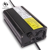Chargeur de batterie au lithium 54,6 V 3 A en stock, en promotion, pour batteries 13S 48,1 V 48 V, avec protection OTP, indicateur LED et garantie de 36 mois