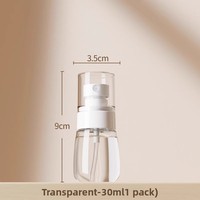 Botol semprot plastik kecil portabel isi ulang PET ukuran perjalanan 1oz 2oz 3oz 30ml 60ml 100ml botol semprot kosong Mini kabut