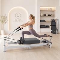 Matériel de fitness de haute qualité pour la maison : Reformer Pilates en aluminium, lit de Pilates en aluminium, Reformer Pilates pliable