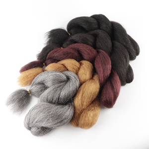 Rộng lớn nóng bán Tóc tổng hợp vixen Crochet Bím Tóc 26inch kinky thẳng vixen tóc vixen Crochet tóc - Product Image 3