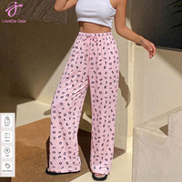 Pantalon décontracté ample Loveda pour femme, imprimé, style streetwear, respirant, coupe droite, idéal pour l'extérieur – Nouvelle collection très prisée