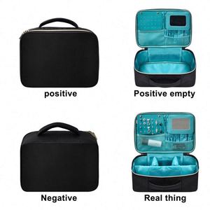 BSCI factory Custom Travel Jewelry Organizer Case for Earrings,Necklace,<b>Rings</b>,<b>Watch</b> - Girl Portable Jewelry Case - Product Image 3