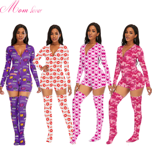 2021 momlover dài tay áo onesie ngủ onesie cho phụ nữ onesie và bodysuits - Product Image 5