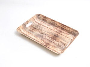 Custom Full Printing Dry Fruit <strong>Plastic</strong> <strong>Serving</strong> Tray With Handle - Product Image 3