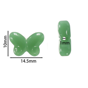 Glass Butterfly <b>Beads</b> With Open Holes For Bracelet Making DIY Jewelry Accessories Bulk Pack Summer 2025 - Product Image 2