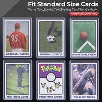Protège-cartes PVC 35PT rigides pour cartes à collectionner, pochettes transparentes rigides pour cartes de basket-ball, de football, MTG, TCG