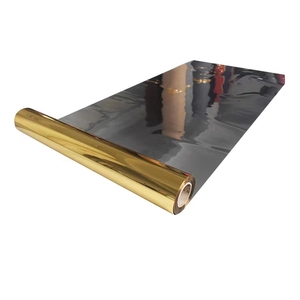 Fancy Plastic Waterproof Shiny Gold PVC Aisle <strong>Runner</strong> Wedding Stage Mirror <strong>Carpet</strong> - Product Image 1