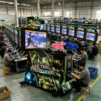 Nouvelle machine de jeu vidéo d'arcade à double pistolet ultra puissante pour usage commercial