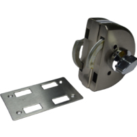 Cerradura Moderna de Acero Inoxidable 201/304 para Puerta Corredera de Vidrio con Llaves, Fácil Instalación, Accesorios sin Marco