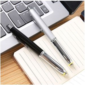Lápiz Óptico 3 en 1 con Luz LED - Bolígrafo Metálico Personalizado para Regalos Promocionales y Uso en la Oficina - Product Image 4