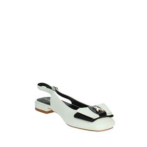 Ballerine Patrizia Pepe per Bambina, Bianche e Nere, Scarpe Basse con Design Slingback - Product Image 5