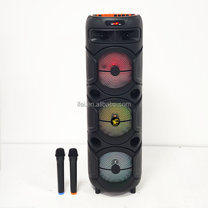 IFeiGift 8306 Enceinte à trois haut-parleurs de 8 pouces avec éclairage LED RGB pour les restaurants, les barbecues et les home cinémas - Product Image 6