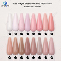 Vente flash Gel liquide pour ongles parfait sans HEMA en flacon 24 couleurs Nude Gel liquide pour extension acrylique auto-nivelant