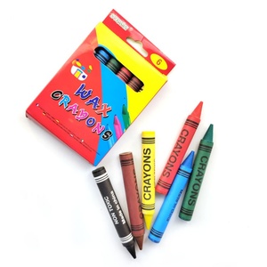 Wholesale OEM 6-Colour Jumbo Crayon Set Kids <b>Drawing</b> Bulk Crayons Plastic Wax Crayons for African Kids - Product Image 2