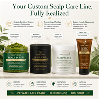 Perawatan Eksfoliasi Rambut & Kulit Kepala Herbal Label Pribadi OEM, Scrub Kulit Kepala untuk Mengontrol Minyak, Membersihkan Folikel, Perawatan Pra-Sampo