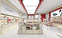 Mobilier de présentation personnalisé de haute qualité pour boutiques de cosmétiques coréens, aménagement de magasins de détail et design d'intérieur