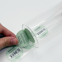 Étiquette personnalisée en vinyle multicouche 3 plis, imperméable, double couche, adhésive, écologique, recyclable, en rouleau, pour livret pliable, avec avertissement