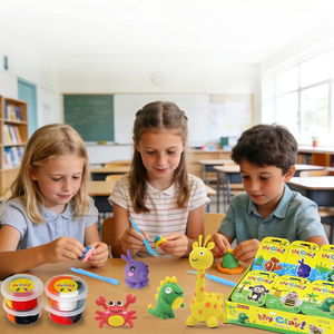 CE CPC Wholesale Safe Super Light <b>Modelling</b> Clay air Dry Clay Craft Kits for Kids Preschool - Product Image 6