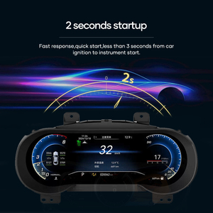 หน้าปัดดิจิตอล JIUTREE สำหรับรถยนต์ Maserati Levante ปี 2016-2023 จอแสดงผล LCD แบบ Carplay สำหรับแผงหน้าปัดรถยนต์ จอแสดงผลเสมือนจริง แผงหน้าปัดดิจิตอล - Product Image 5